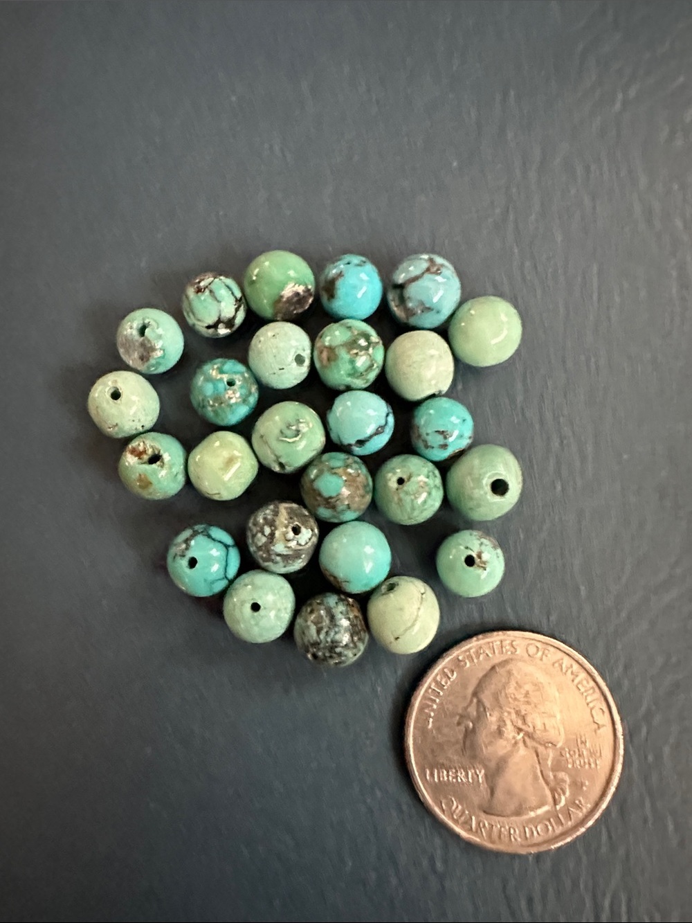 Vintage Tiny Chinese Turquoise loose beads